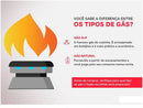 Fogão 4 Bocas Esmaltec Branco Acendimento  - Bivolt