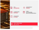 Forno Elétrico de Bancada Mondial com Timer 6L Preto Pratic Cook FR-09 - 220V