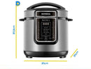 Panela de Pressão Elétrica 6L Mondial Digital Master Cooker PE-60-6L-I - 110V