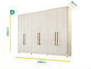 Guarda-roupa Casal 6 Portas 6 Gavetas