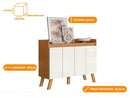 Aparador Buffet Moderno 4 Portas Aramóveis Lis