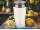 Copo Térmico Parede Dupla com Tampa Tramontina Exata 61646515 Branco 550ml