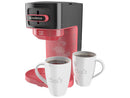 Cafeteira Cadence Single Up 2 Cafés Preta e Vermelha CAF230 - 220V