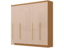 Guarda-roupa Casal com Espelho 6 Gavetas 6 Portas Kappesberg Dakota Classic