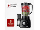 Liquidificador Mondial Turbo Power L-99 FB Preto com Filtro 3 Velocidades 550W - 110V