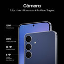Smartphone Samsung Galaxy S25 FE 128GB 5G 8GB RAM Azul Marinho 6,7" Câm. Tripla + Selfie 12MP