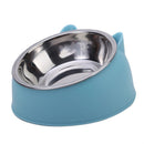 Comedouro Inclinado para Cães e Gatos — Tigela de Aço Inox Antiderrapante
