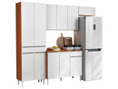 Cozinha Compacta Aramóveis Prime com Balcão 8 Portas 1 Gaveta