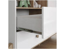 Quarto de Bebê Completo com Berço Cômoda e Guarda-roupa Henn Ternura Branco e Jequitibá