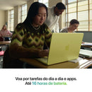 MacBook Neo Apple 13" Chip A18 Pro CPU de 6 núcleos GPU de 5 núcleos 256GB Amarelo-cítrico MHFD4BZ/A