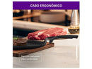 Frigideira Grill Antiaderente Rochedo de Alumínio Chapa Ondulada Stone Pro Preto e Cinza 30cm