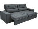 Sofá 4 Lugares Retrátil Reclinável Suede Palatino Linoforte