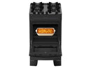 Fogão 4 Bocas Atlas Preto Mônaco Top Glass - Bivolt