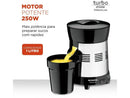Espremedor de Frutas Mondial Turbo Premium E-10 Elétrico Inox 250W Capacidade 1L - Bivolt