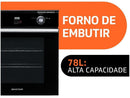 Forno a Gás de Embutir Brastemp Grill com Timer - 220V