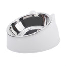 Comedouro Inclinado para Cães e Gatos — Tigela de Aço Inox Antiderrapante