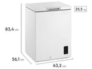 Freezer Horizontal Electrolux 141L 1 Porta Inverter - Bivolt