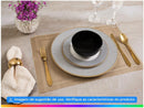Aparelho de Jantar 12 Peças Alleanza Cerâmica Branco e Preto Redondo Ritz