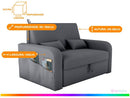 Sofá-cama 2 Lugares Casal Veludo Matrix Lady Dai