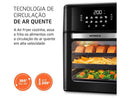 Fritadeira Elétrica sem Óleo/Air Fryer Mondial Forno Oven AFON-12L-FB Preta 12L - 110V
