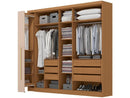Guarda-roupa Casal com Espelho 6 Gavetas 6 Portas Kappesberg Dakota Classic