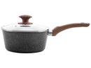 Jogo de Panelas Brinox de Alumínio Marble Cinza 5 Peças Optima