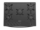 Fogão 5 Bocas Atlas Preto Mesa de Vidro Mônaco Top Glass - Bivolt