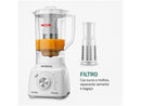 Liquidificador Mondial Turbo Power L-99-WG com Filtro 3 Velocidades 500W Branco e Cinza - 220V